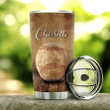 Larvasy Baseball Pitch Grips Personalized Stainless Steel Tumbler