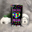 Autism Tumbler Cup 20 Oz There'S This Boy Who Have A Piece Of My Heart Tumbler