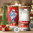 Personalized Christmas Dolphin Stainless Steel Tumbler