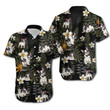 French Bulldog Tropical Flowers Men Hawaiian Shirt For Dog Lovers - Gift For French Bulldog Dog Lovers