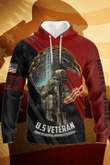 Eagle And Veteran 3D Hoodie, Gift For Veteran