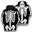 Halloween Skeleton Costume - 3D All Over Printed Shirt