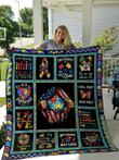 Autism Pieces Quilt All Over Print