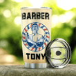 Larvasy Barber Personalized Stainless Steel Tumbler