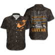 Types of Guitars Pattern I'm Playing My Guitar Women Button Up Hawaiian Shirt For Guitarist Music Lovers In Daily Life