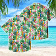 Larvasy Hawaii Parrot Summer Menshirt Aloha Shirt For Summer