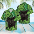 Beach Black Cat Tropical Hawaiian Shirt Aloha Shirt For Summer