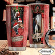 Personalized Christmas Horse Stainless Steel Tumbler