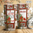 Personalized Christmas Bird Stainless Steel Tumbler