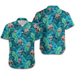Skull Hippie Tropical Hawaiian Shirt For Men For Hippie Lovers