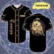 Larvasy Personalized Custom Name Golden Taurus Baseball Tee Jersey Shirt