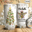 Personalized Bee Christmas Stainless Steel Tumbler