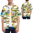 Sloth Surfing Tropical Coconut Tree Hawaiian Shirt For Men For Sloth Lovers - Gift For Sloth Lovers
