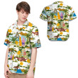 Sloth Surfing Tropical Coconut Tree Hawaiian Shirt For Men For Sloth Lovers - Gift For Sloth Lovers
