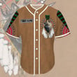 Larvasy Personalized Custom Name American Native Wolf Ver 2 Baseball Tee Jersey Shirt