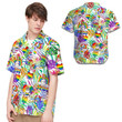 Rainbow Unicorn Tropical Leaves Men Hawaiian Shirt For LGBT Community