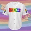 Larvasy Lgbt Love Baseball Tee Jersey Shirt