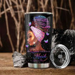 Larvasy Black March Woman Personalized Stainless Steel Tumbler