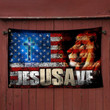 American Jesus Grommet Flag Jesus Save