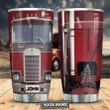 Larvasy Big Red Truck Vintage Personalized Kd2 Stainless Steel Tumbler
