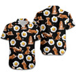 Baset Hound Cute Eggs Tropical Women Hawaiian Shirt For Dog Lovers In Summer