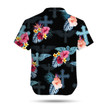 Jesus Cross Shadow Tropical Floral Women Hawaiian Shirt
