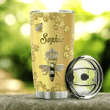 Larvasy Black Queen Bee Personalized Stainless Steel Tumbler