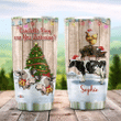 Personalized Cattle Farmer Christmas Stainless Steel Tumbler