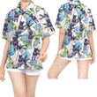 Black Cat And Beach Women Hawaiian Shirt For Pet Lovers In Daily Life - Gift For Cat Lovers