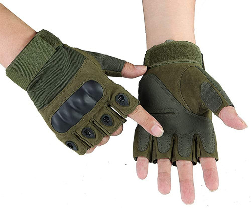 Isolated island Touch Screen Half Finger Gloves Suitable for Mountaineering Hunting Riding Outdoor and Shooting