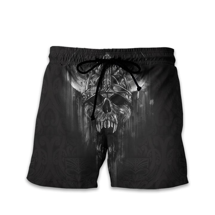 Viking Skull Valhalla Is Calling And I Must Go Personalized All Over Print Short Pant