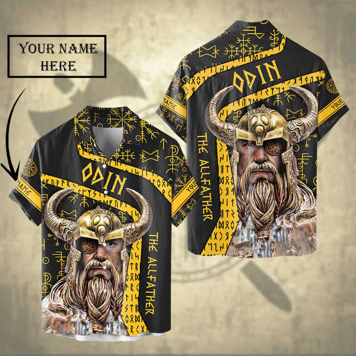 Viking Odin The Allfather Twin-Curves Template Design Customized All Over Print Shirts