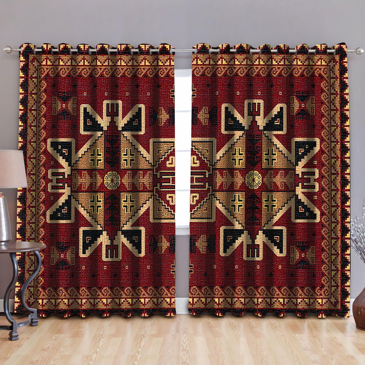 Native American Pattern Blackout Thermal Grommet Window Curtains Pi30052015 - Amaze Style™-Curtains