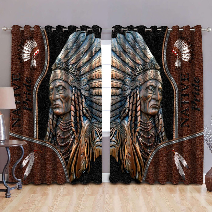 Native American 3D All Over Printed Window Curtains - Amaze Style™
