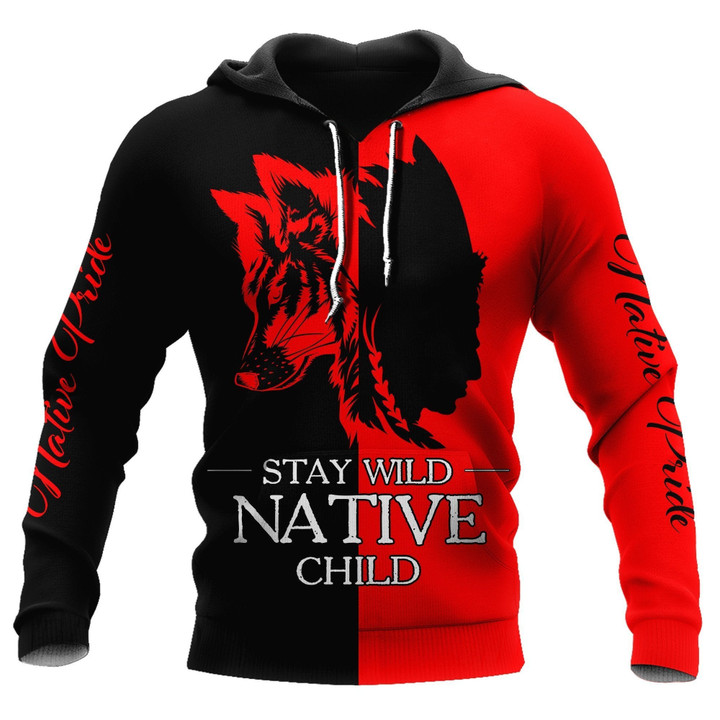 Custom Name Wolf Native Pride 3D All Over Printed Unisex Shirt - Amaze Style™-Apparel