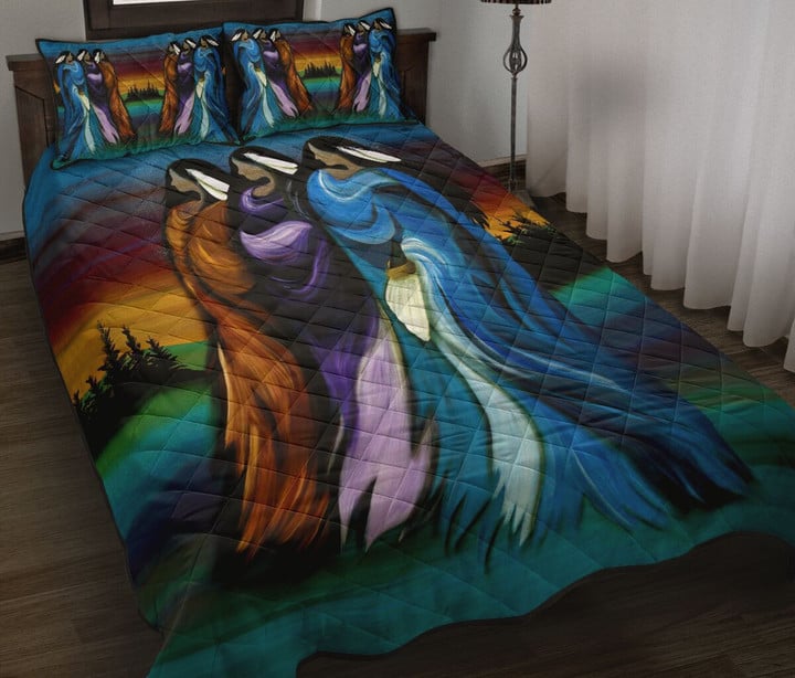 Native American Pow Wow Quilt Bedding Set Pi160501S1 - Amaze Style™-Quilt