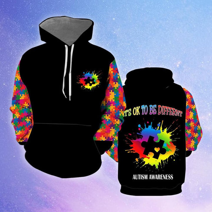 Its Ok To Be Different Autism Awareness 3D All Over Print | For Men & Women