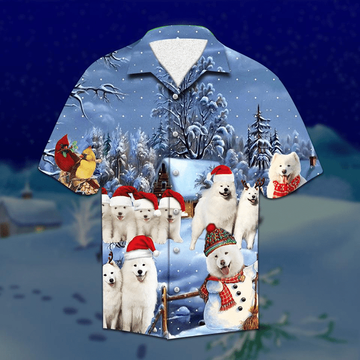 Samoyed Christmas Hawaiian Shirt