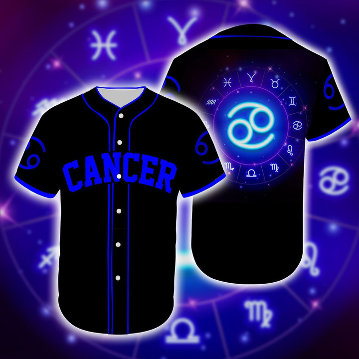 Larvasy Cancer The Wonderful Zodiac Baseball Tee Jersey Shirt