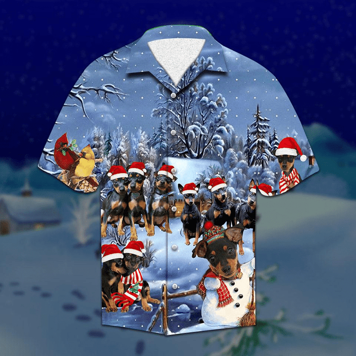 Pinscher Christmas Hawaiian Shirt