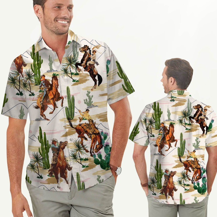 Cowboys Cactus Hawaiian Shirt For Men For Cowboys - Gift For Cactus Lovers