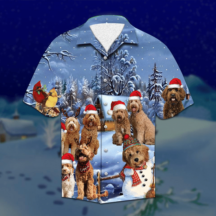 Labradoodle Christmas Hawaiian Shirt
