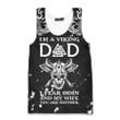 Viking Old Norse Dad Happy Fathers Day Gift I Fear Odin And My Wife All Over Print Tank Top