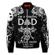 Viking Old Norse Dad Happy Fathers Day Gift I Fear Odin And My Wife All Over Print Bomber