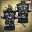 Viking Warrior Nordic Mythology American Skull Victory Or Valhalla Personalized All Over Print Polo