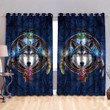 Celtic Wolf 3D All Over Printed Window Curtains - Amaze Style™-Curtains