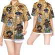 Pirate Pug Women Hawaiian Shirt For Dog Lovers - Gift For Pug Dog Lovers