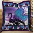 Violet dragon quilt