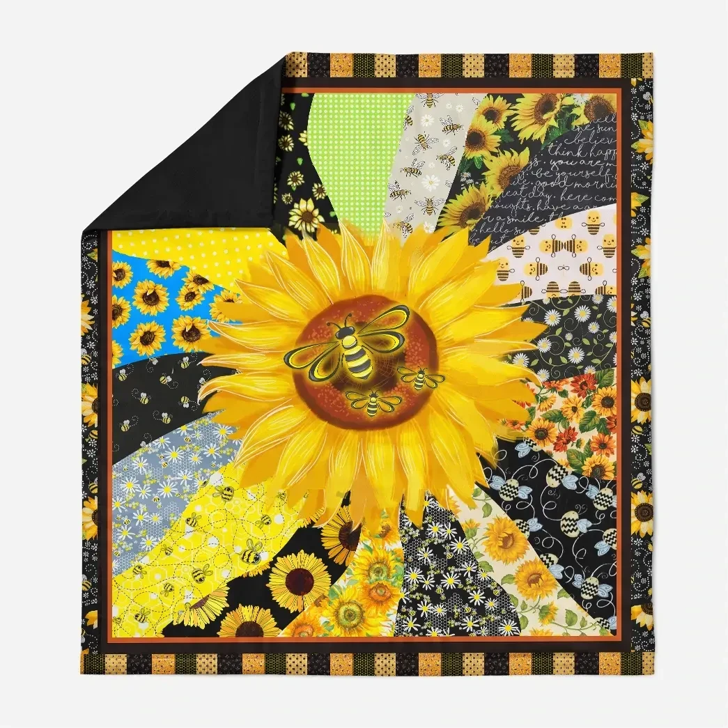 Sunflower Quilt - Gift For Sunflower Lovers