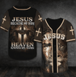 Larvasy Cross Light Jesus Baseball Tee Jersey Shirt